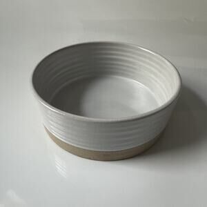 Pottery Barn Bowl Textured Farmhouse Decor 7" Decorative or Serving